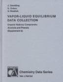 Portada de Vapor-liquid equilibrium data collections