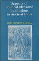Portada de Aspects of Political Ideas and Institutions in Ancient India