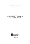 Portada de Europa en los umbrales de la crisis, 1250-1350