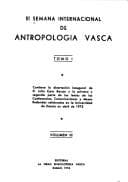 Portada de III Semana Internacional de Antropología Vasca.