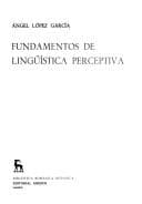Portada de Fundamentos de lingüística perceptiva