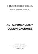 Portada de III Coloquio Ibérico de Geografía