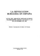 Portada de La revolucion burguesa en Espana