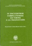 Portada de Cuarto Encuentros Complutenses En Torno a La Traduccion (General)