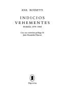 Portada de Indicios vehementes