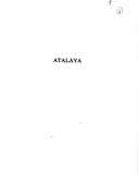 Portada de Atalaya