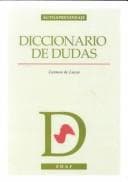 Portada de Diccionario de dudas