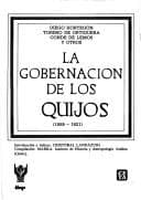 Portada de La Gobernacion de los quijos, 1559-1621 (Monumenta amazonica)