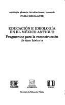 Portada de Educación e ideología en el México antiguo
