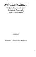Portada de XVI Seminario de Derecho Internacional Privado y Comparado "José Luis Siqueiros"