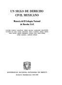 Portada de Un siglo de derecho civil mexicano