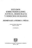 Portada de Estudios sobre federalismo, justicia, democracia y derechos humanos
