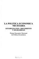 Portada de La política económica necesaria
