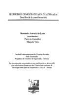 Portada de Seguridad democrática en Guatemala