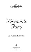 Portada de Passion's Fury