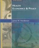 Portada de Health Economics and Policy
