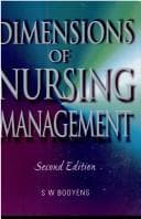 Portada de Dimensions of Nursing Management