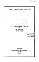 Portada de Documentos históricos de Nicaragua, 1750-1940