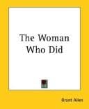 Portada de The Woman Who Did