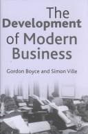 Portada de The Development of Modern Business