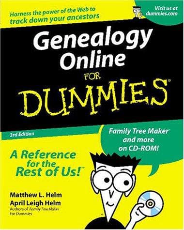Portada de Genealogy online for dummies
