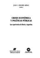 Portada de Crisis económica y políticas públicas