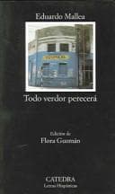 Portada de Todo verdor perecera / All Greenness will Perish