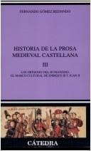 Portada de Historia de la prosa medieval castellana