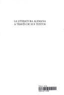 Portada de La Literatura Alemana a Traves De Sus Textos (Critica Y Estudios Literarios)