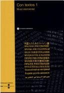 Portada de Con Textos, Nivel Elemental/text, Elemental Level