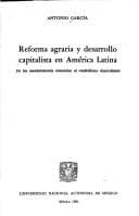 Portada de Reforma agraria y desarrollo capitalista en América Latina.