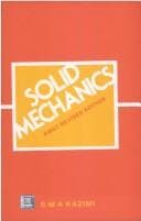 Portada de Solid mechanics.