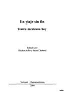 Portada de Theater in Lateinamerika, Bd. 14: Un viaje sin fin: teatro mexicano hoy