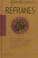 Portada de Gran diccionario de refranes