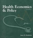 Portada de Health economics and policy