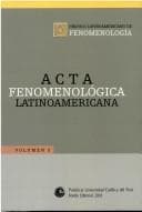 Portada de Acta fenomenológica latinoamericana