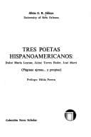 Portada de Tres poetas hispanoamericanos