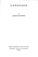 Portada de Language