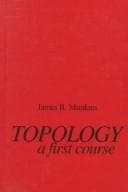 Portada de Topology, a first course