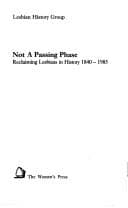Portada de Not a passing phase