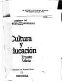 Portada de Cultura y educación