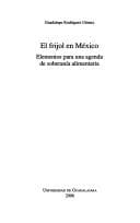 Portada de El frijol en México