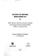 Portada de Estudios de historia iberoamericana