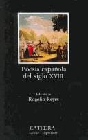 Portada de Poesía española del siglo XVIII