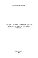 Portada de Estudio de "Las flores de poetas ilustres de España" de Pedro Espinosa