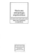 Portada de Hacia una antropología arquitectónica
