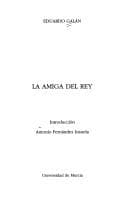 Portada de La amiga del Rey