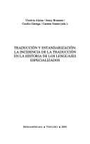 Portada de Traducción y estandarización