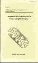 Portada de La construcción de la lingüística