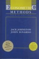 Portada de Econometric methods